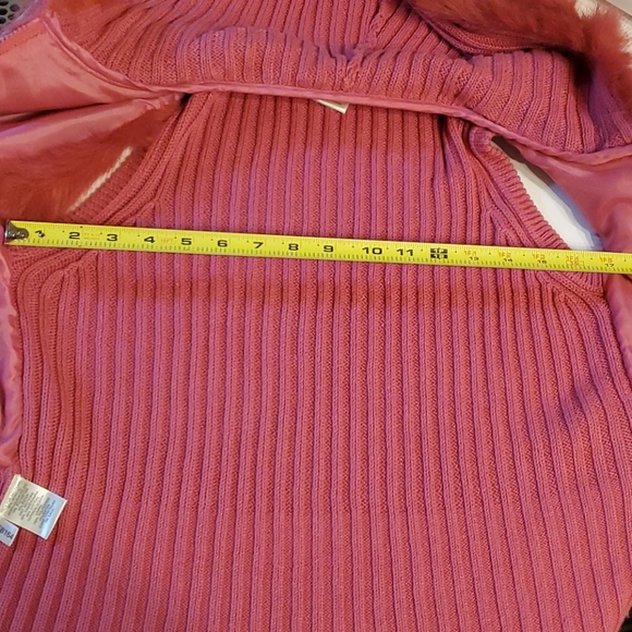 Susan Bristol Petite Pink faux fur sweater vest - Picture 8 of 8